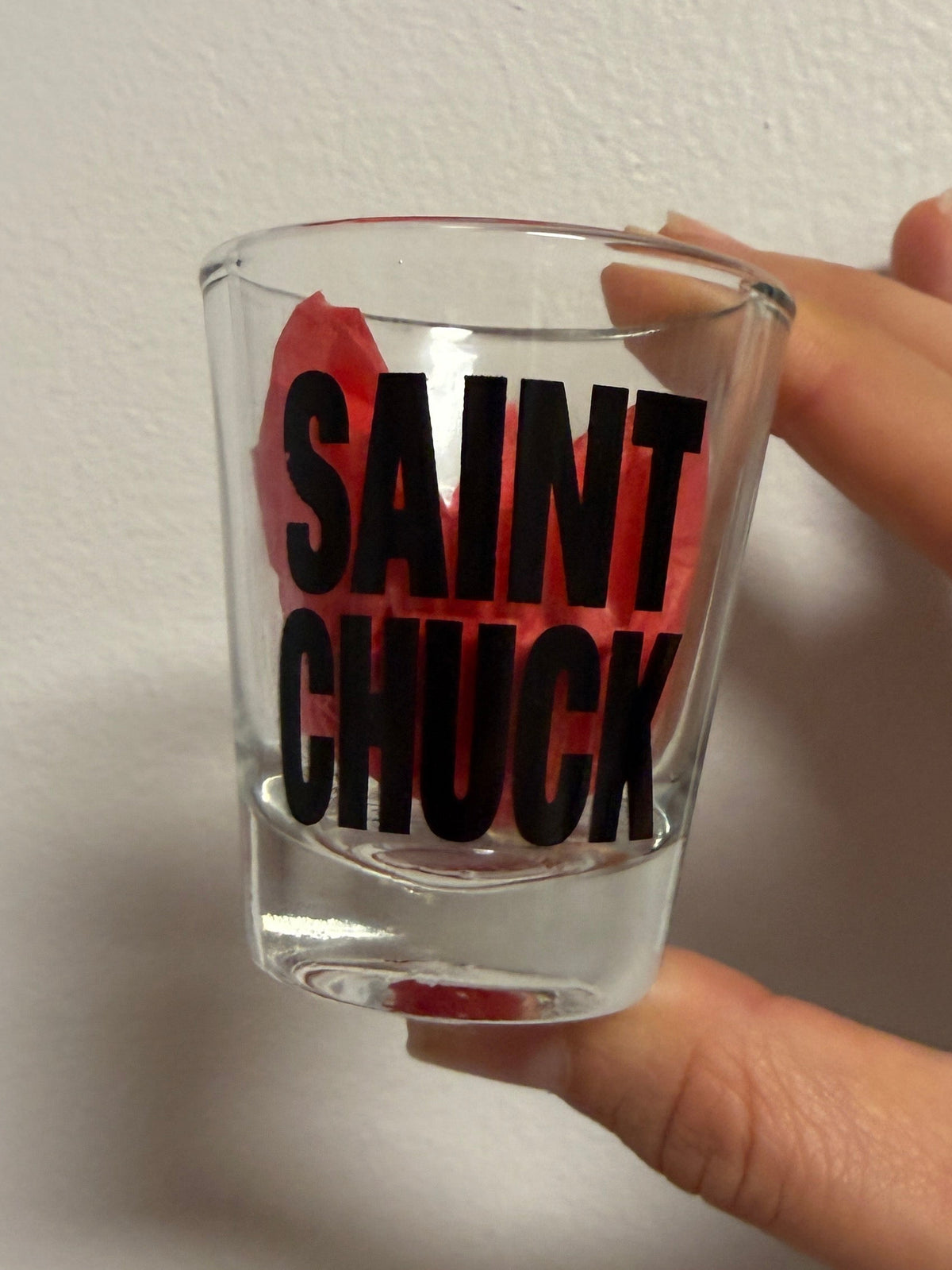 SAINT CHUCK Shot Glass