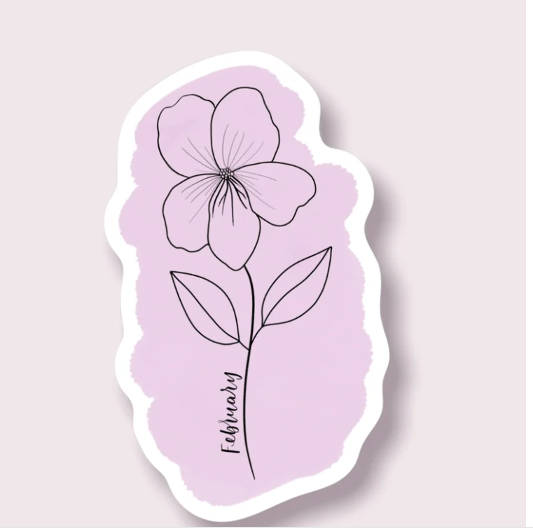 Flower of the Month Stickers