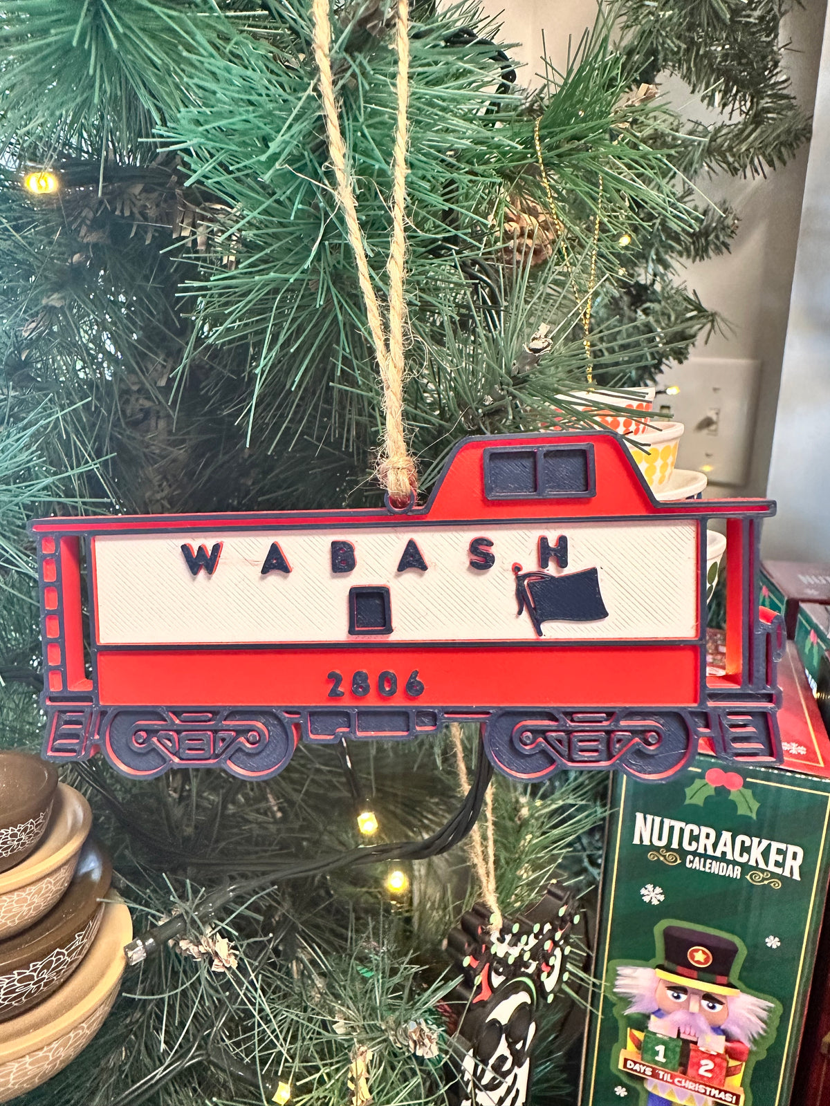 Wabash Train Ornament 2025