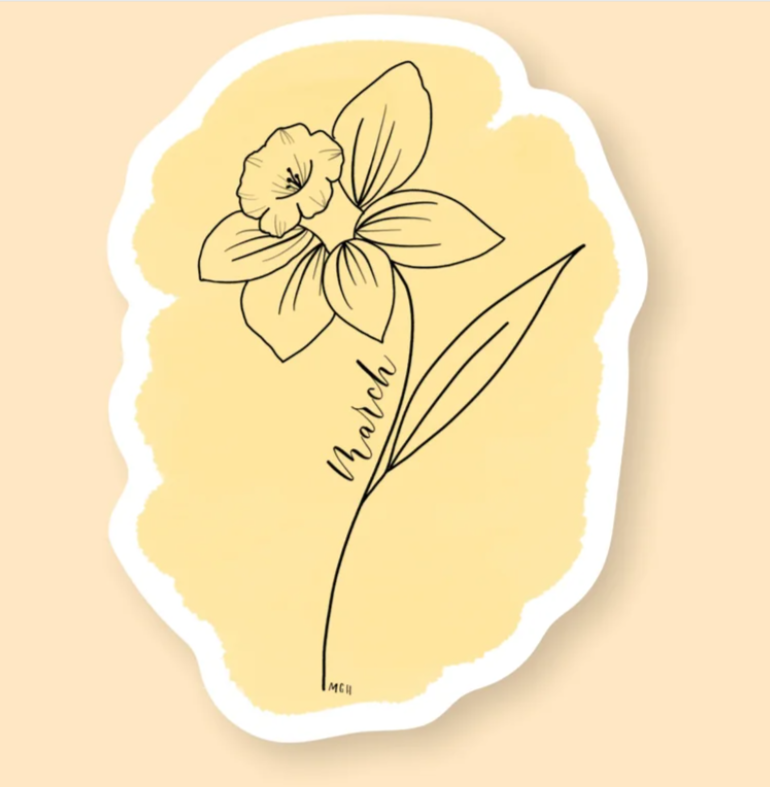 Flower of the Month Stickers