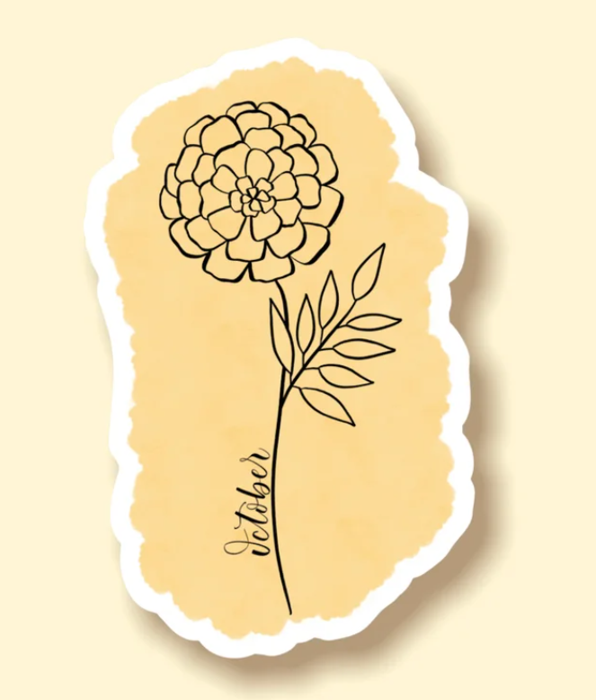 Flower of the Month Stickers