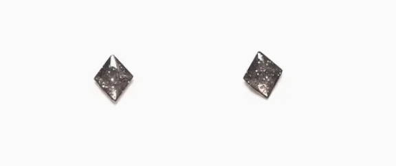 Vintage Enamel Diamond Studs