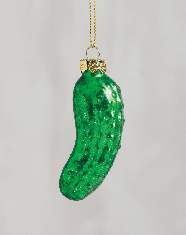 Glass Pickle Ornament