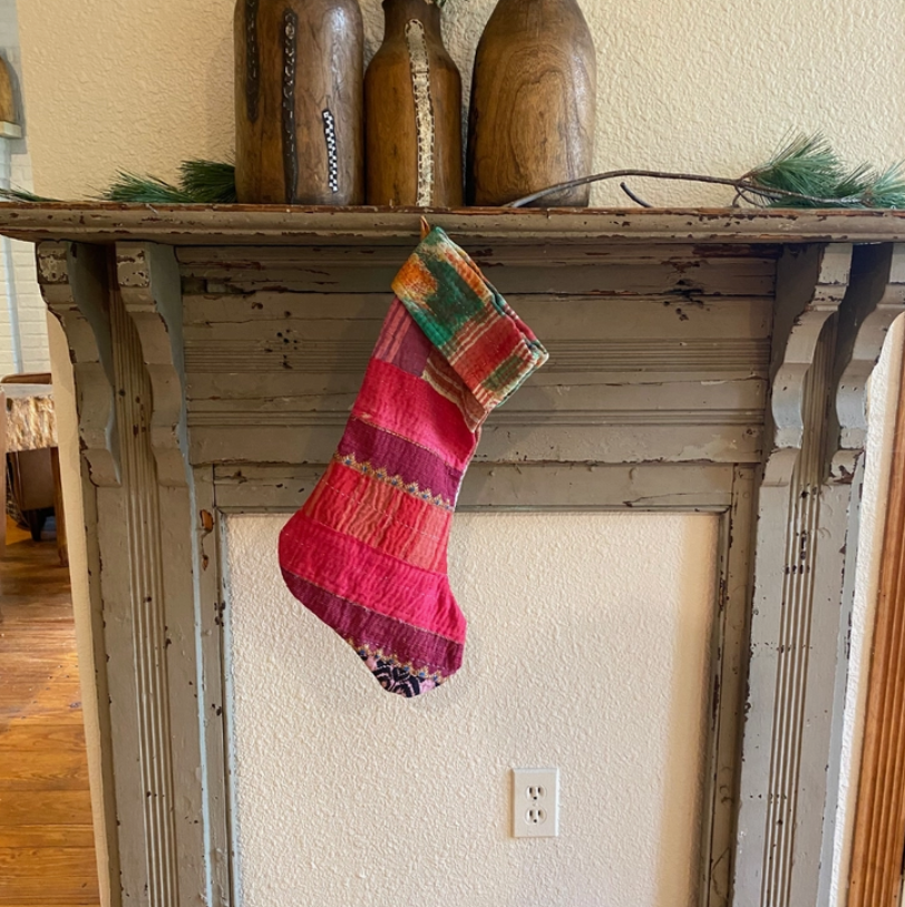 Kantha Stocking
