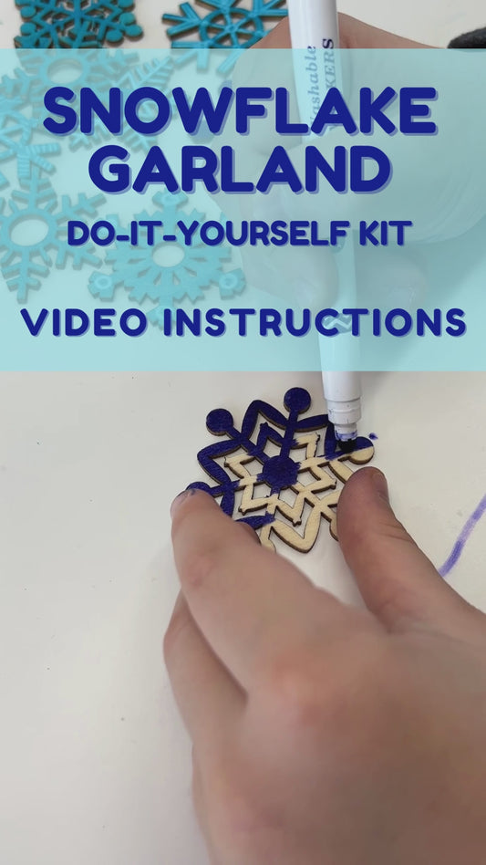 Snowflake Garland DIY Kit