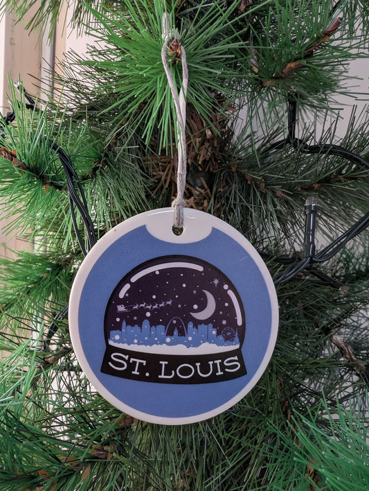 2024 Saint Louis Snow Globe Ornament