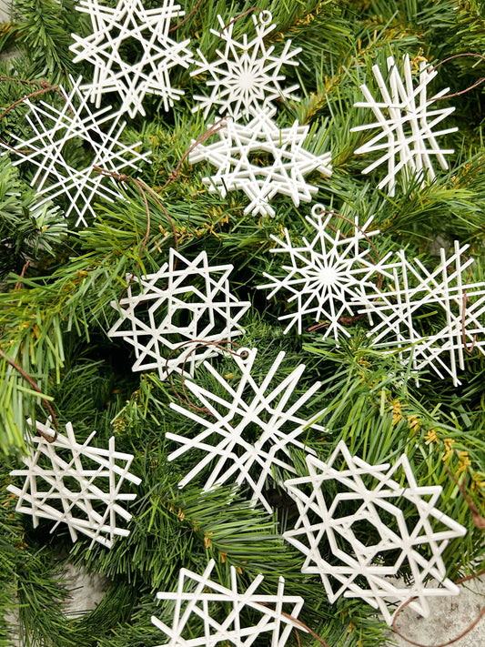 Snowflake Assortment, 12pk Ornaments