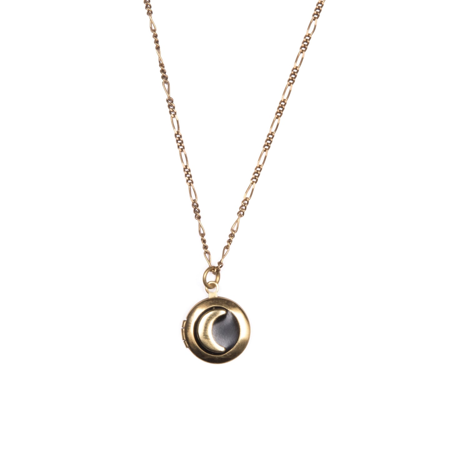 Moon Locket Necklace
