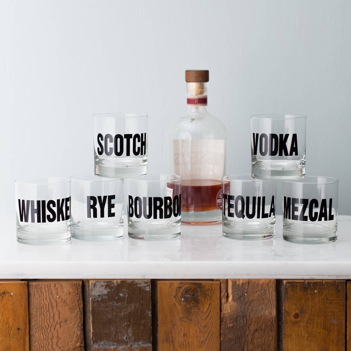Black Mixology Rocks Glass