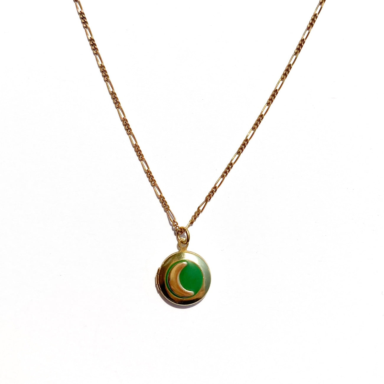 Moon Locket Necklace