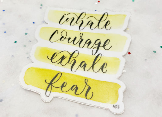 Inhale Exhale Sticker