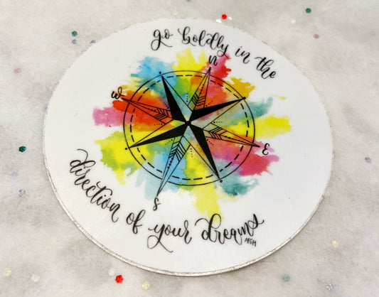Go Boldly Sticker