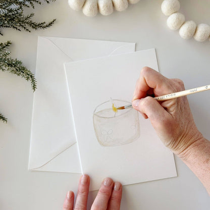 Warm + Cozy Paintable Watercolor Notecard Set