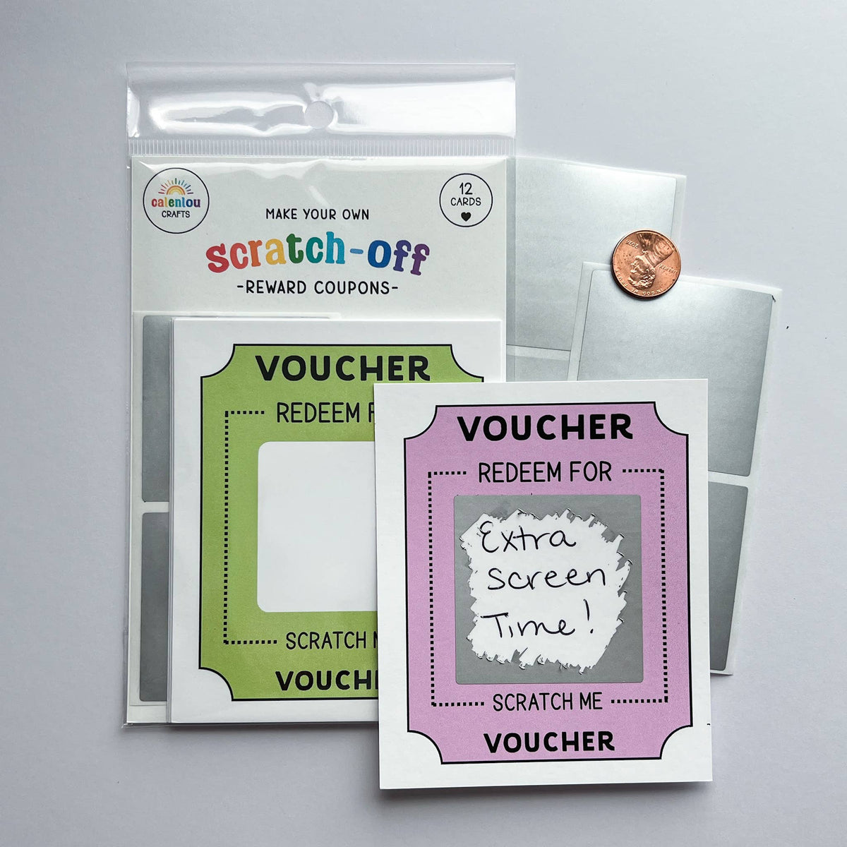 Reward Voucher Scratch off Cards