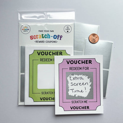 Reward Voucher Scratch off Cards