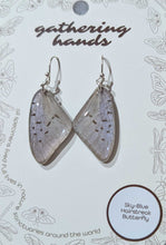 Load image into Gallery viewer, Sky-Blue Hairstreak Forewing Butterfly Earrings
