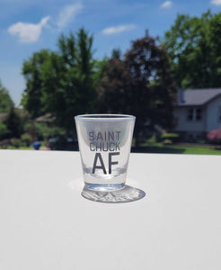 Saint Chuck AF Shot Glass