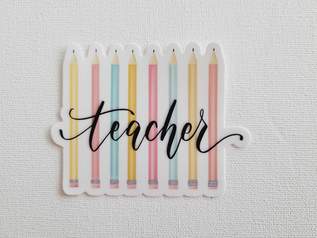 Teacher Pencils Sticker