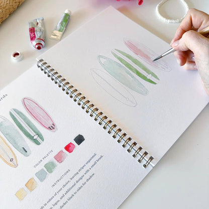 Tropical Watercolor Painting Workbook