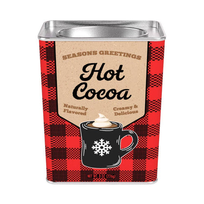 Season's Greetings Red Plaid Chocolate Hot Cocoa