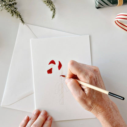 Classic Christmas Paintable Watercolor Notecard Set