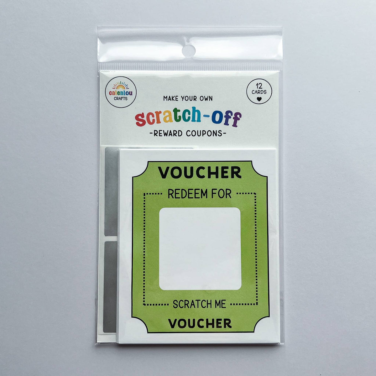 Reward Voucher Scratch off Cards