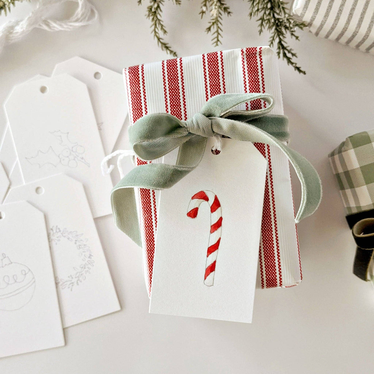 Classic Christmas Paintable Gift Tags