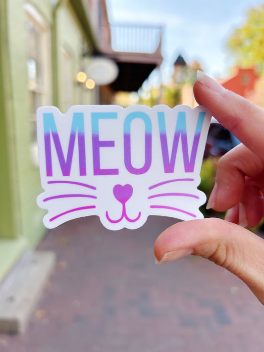 Meow Whiskers Sticker
