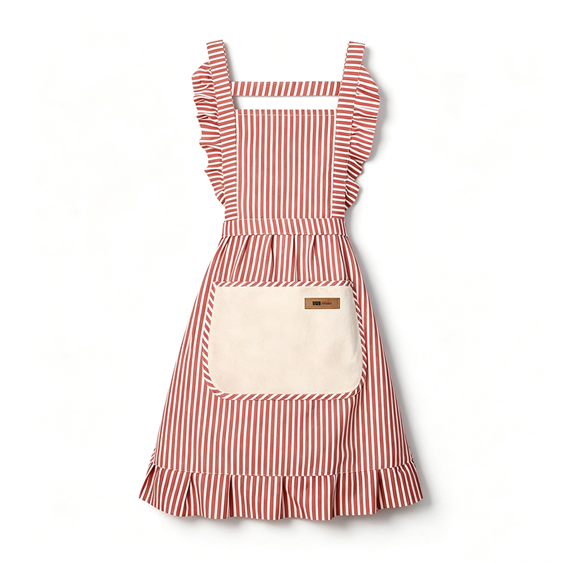 Ruffle Stripe Apron