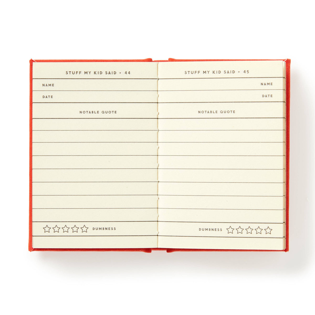Brass Monkey Dumb Things My Kid Said Tiny Diary