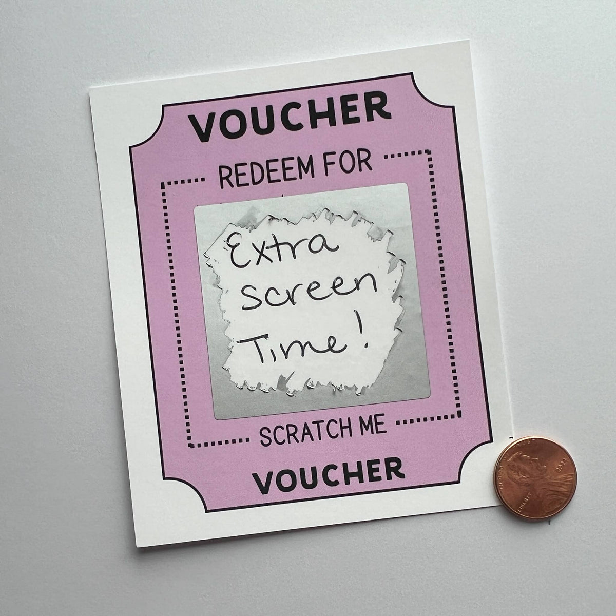 Reward Voucher Scratch off Cards