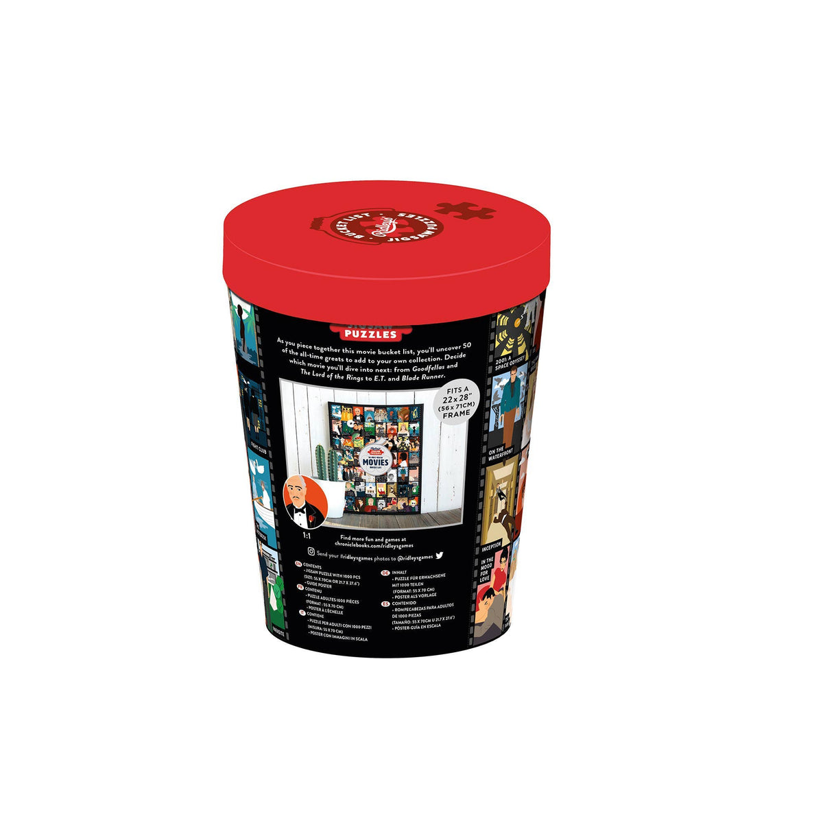 50 Must-Watch Movies Bucket List 1000-Piece Puzzle