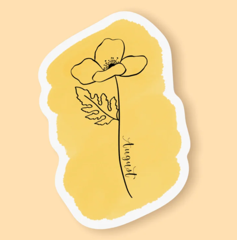 Flower of the Month Stickers