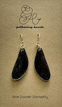 Load image into Gallery viewer, Blue Dazzler Damselfly Forewing Earrings
