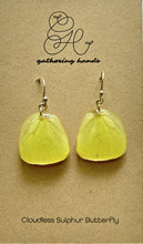 Load image into Gallery viewer, Cloudless Sulphur Hindwing Earrings
