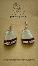 Load image into Gallery viewer, Double-Banded Banner Hindwing Earrings
