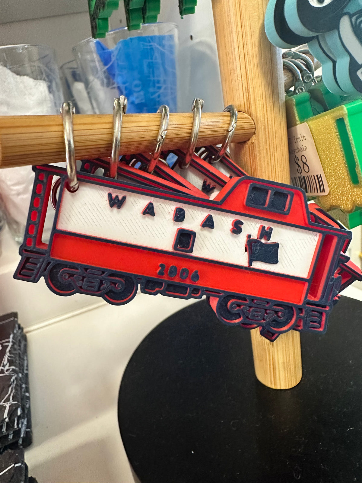 Wabash Train Keychain