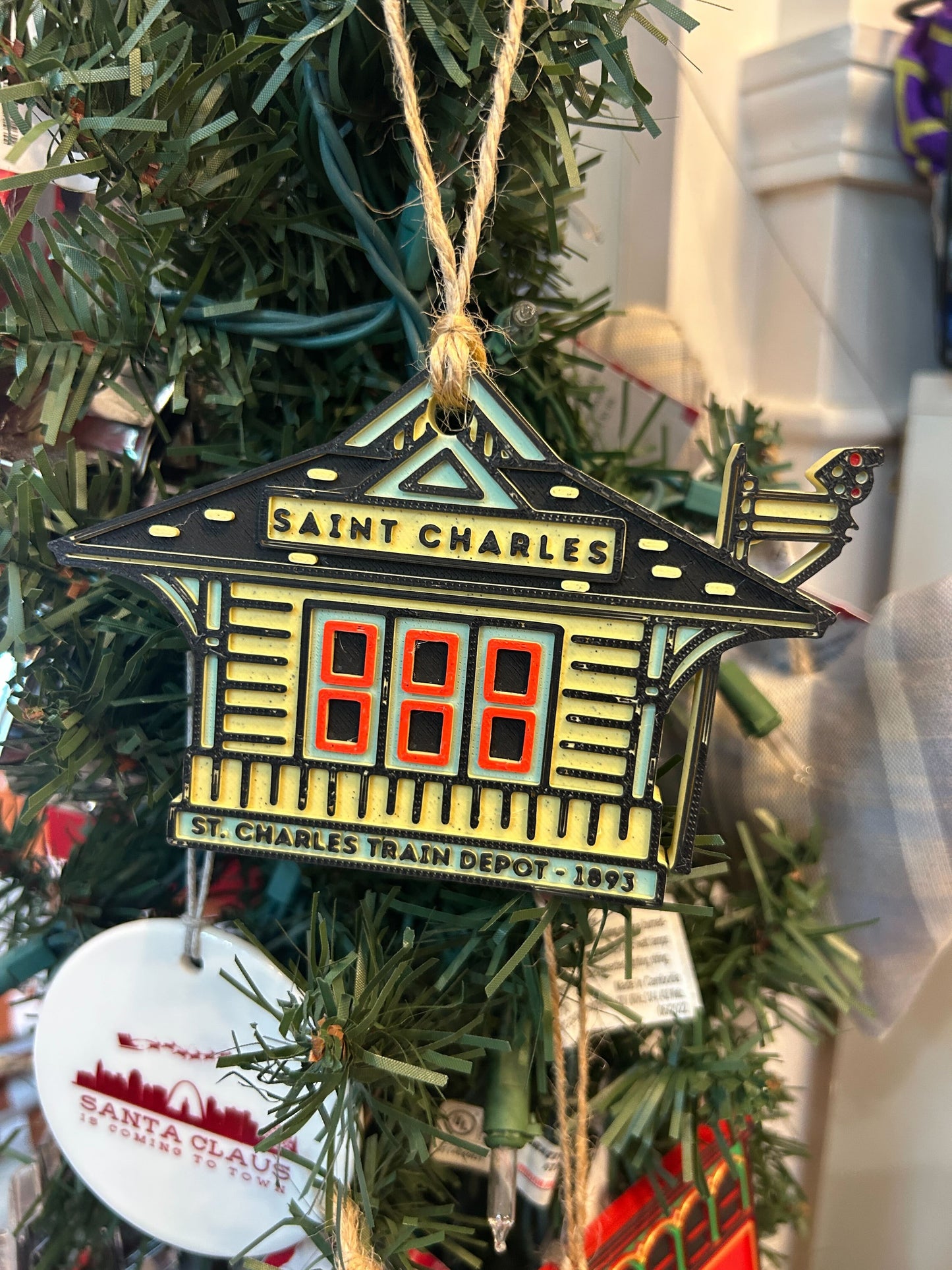 St. Charles Train Depot Ornament 2025