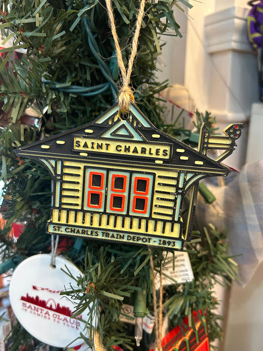 St. Charles Train Depot Ornament 2025