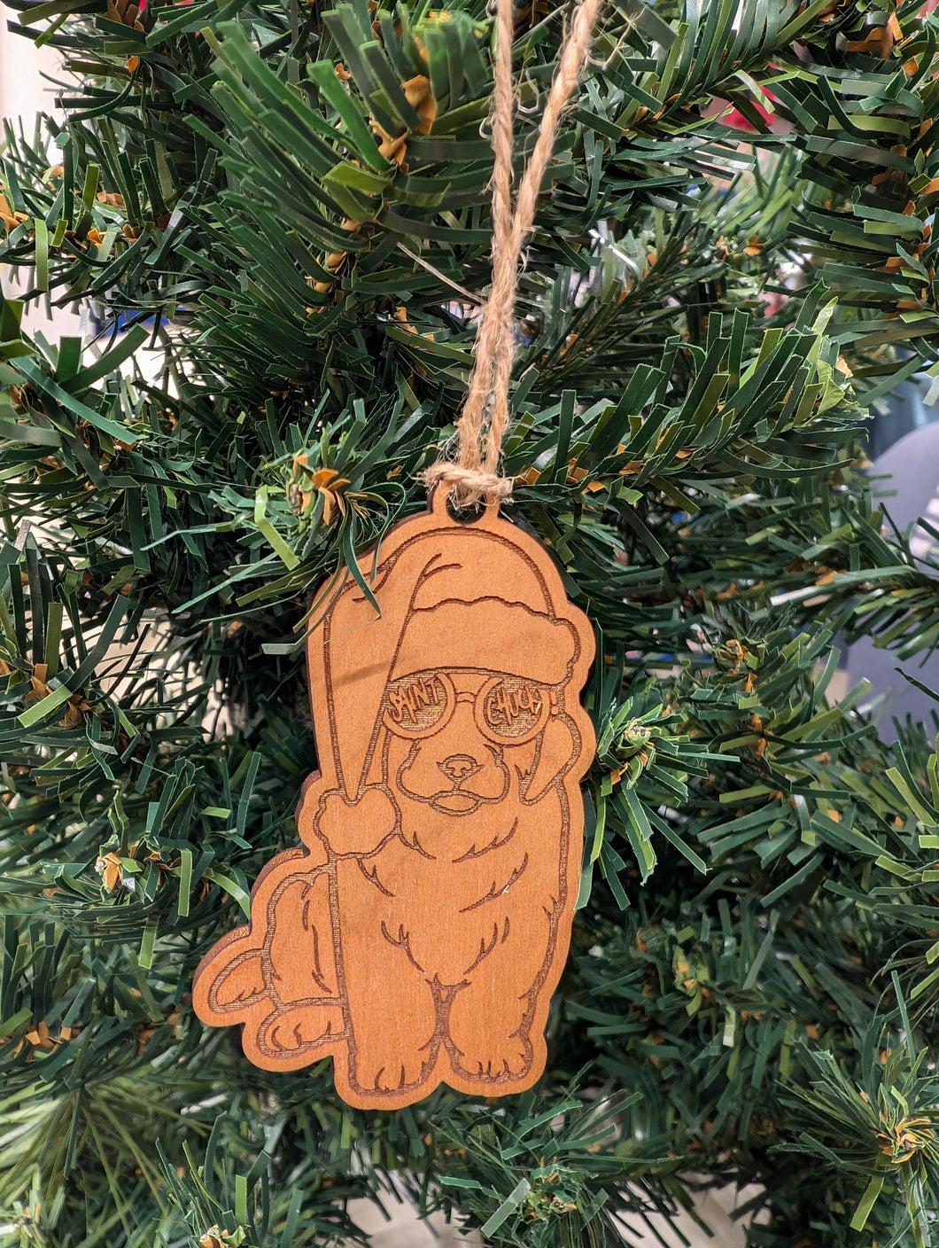 Saint Chuck Pup Ornament