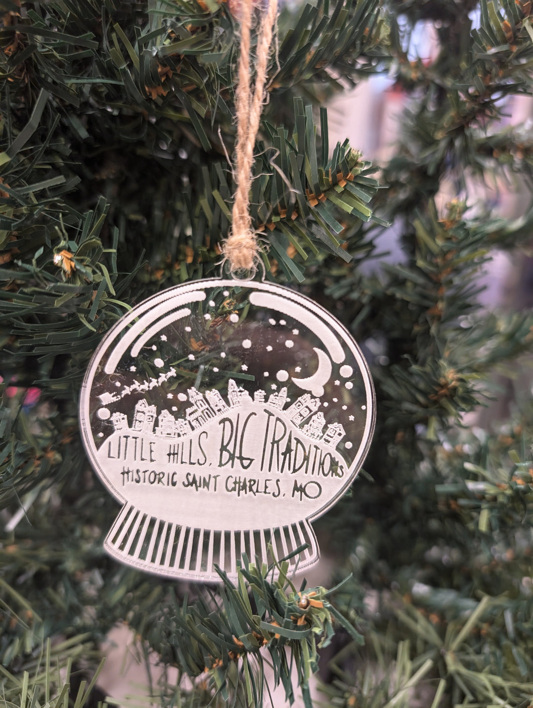 2024 Saint Charles Snow Globe Ornament