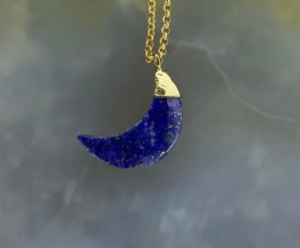Crescent Moon Stone Necklaces