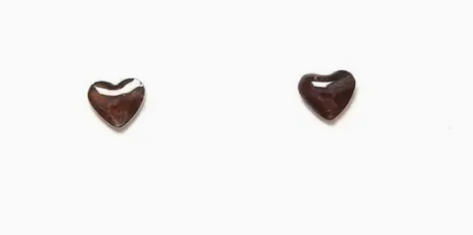 Vintage Enamel Heart Studs