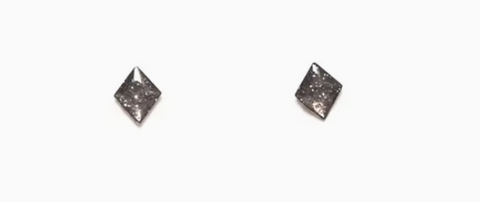 Vintage Enamel Diamond Studs
