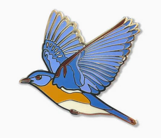 Eastern Bluebird Enamel Pin