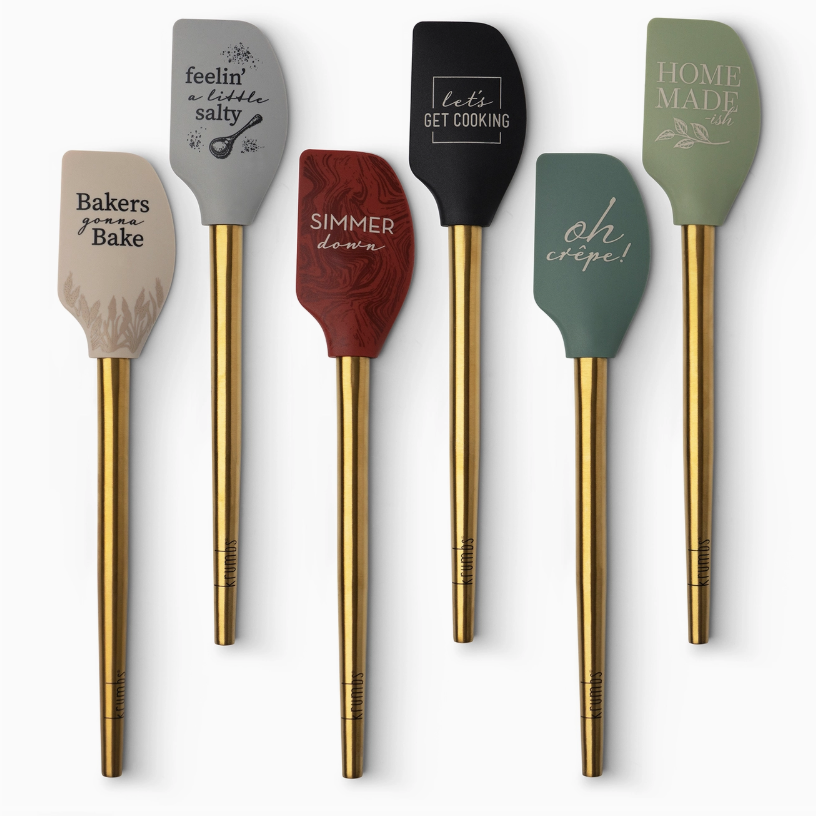 Metallic Gold Handle Silicone Spatula