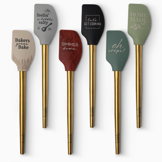 Metallic Gold Handle Silicone Spatula