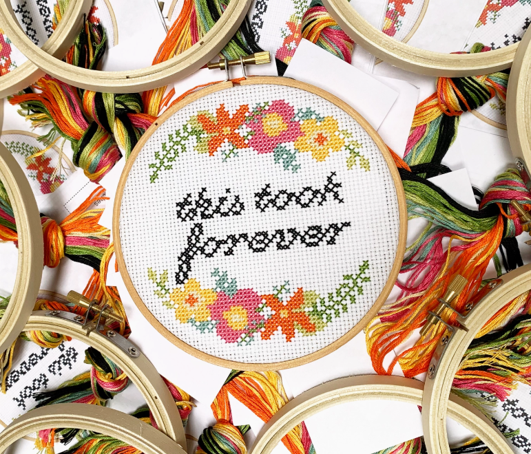 This Took Forever Cross Stitch Kit