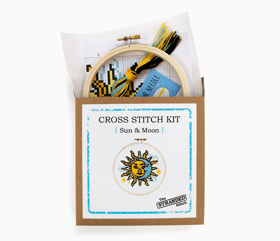 Sun and Moon Cross Stitch Kit