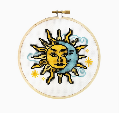 Sun and Moon Cross Stitch Kit